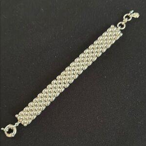 NWOT Lucky 🍀 Brand matte silver-tone Bracelet